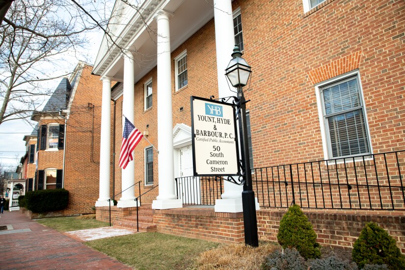 Yount, Hyde and Barbour's headquarters in Winchester, Virginia