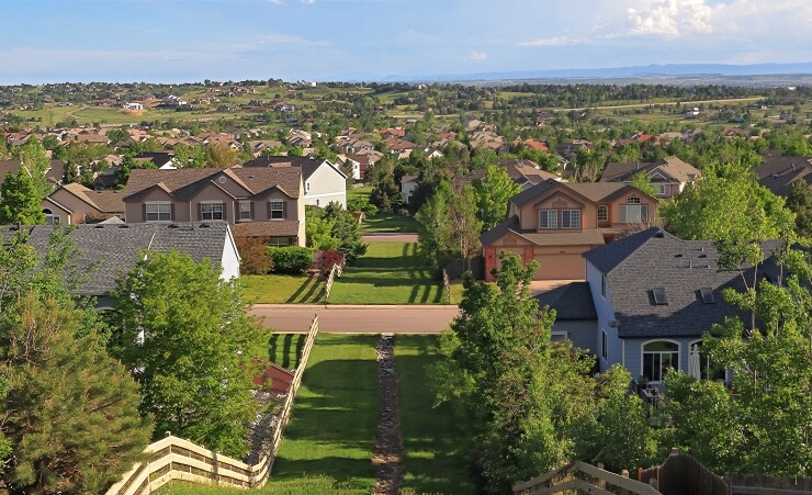Colorado Living. Centennial, Colorado - Denver Metro Area Residential Panorama