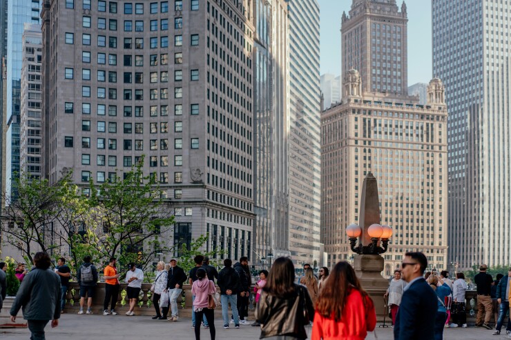 Downtown Chicago in May 2024