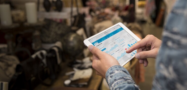 Xero accounting software on an iPad