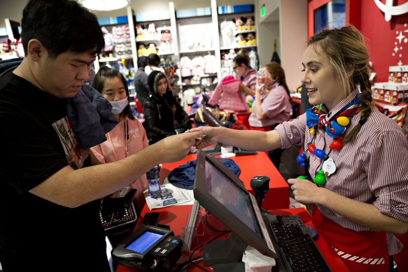 Shoppers Inside The Fashion Outlets Of Chicago Mall For Black Friday Sales