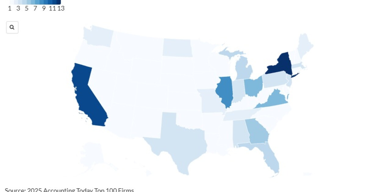 Where the Top 100 Accounting Firms are Where the Top 100 Accounting Firms are