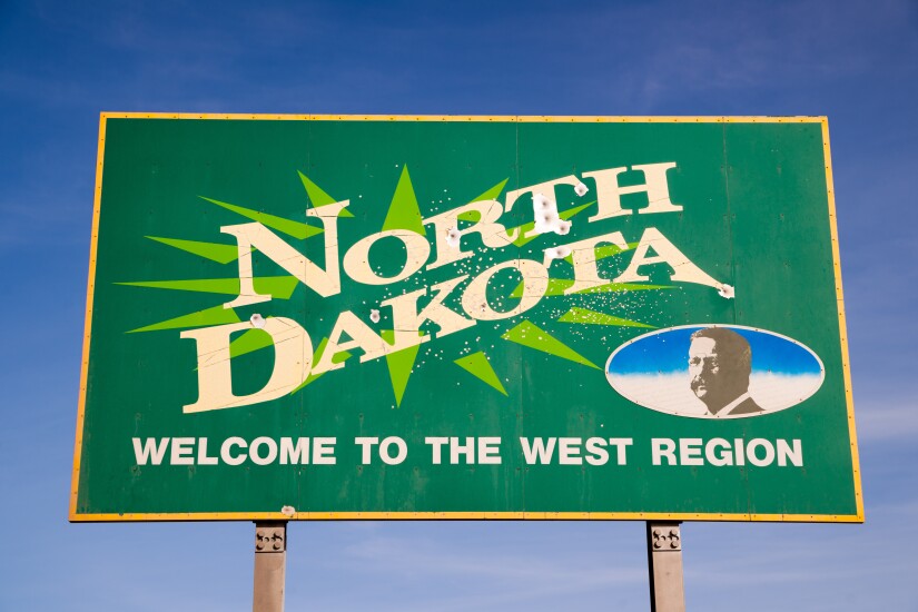 North Dakota sign