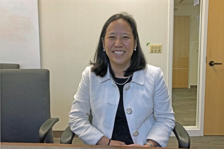 Chicago Chief Financial Officer Jennie Bennett in her office on Sept. 16, 2019