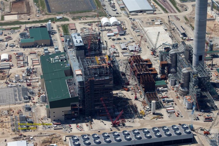 Prairie State Energy Campus coal-fired electric power plant in Illinois