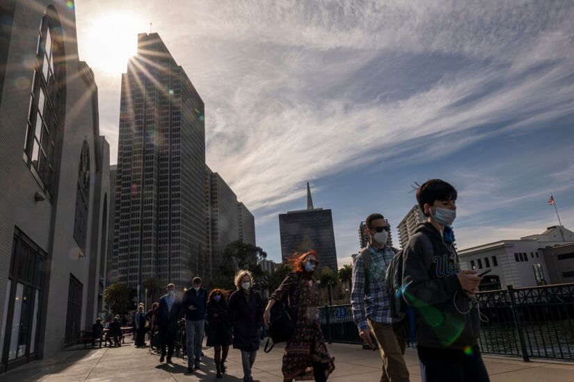 Commuters As San Francisco Seeks To Lure Workers Back To City