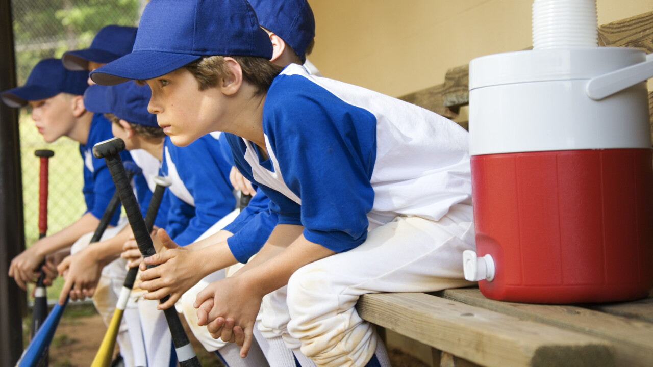 kids playing baseball