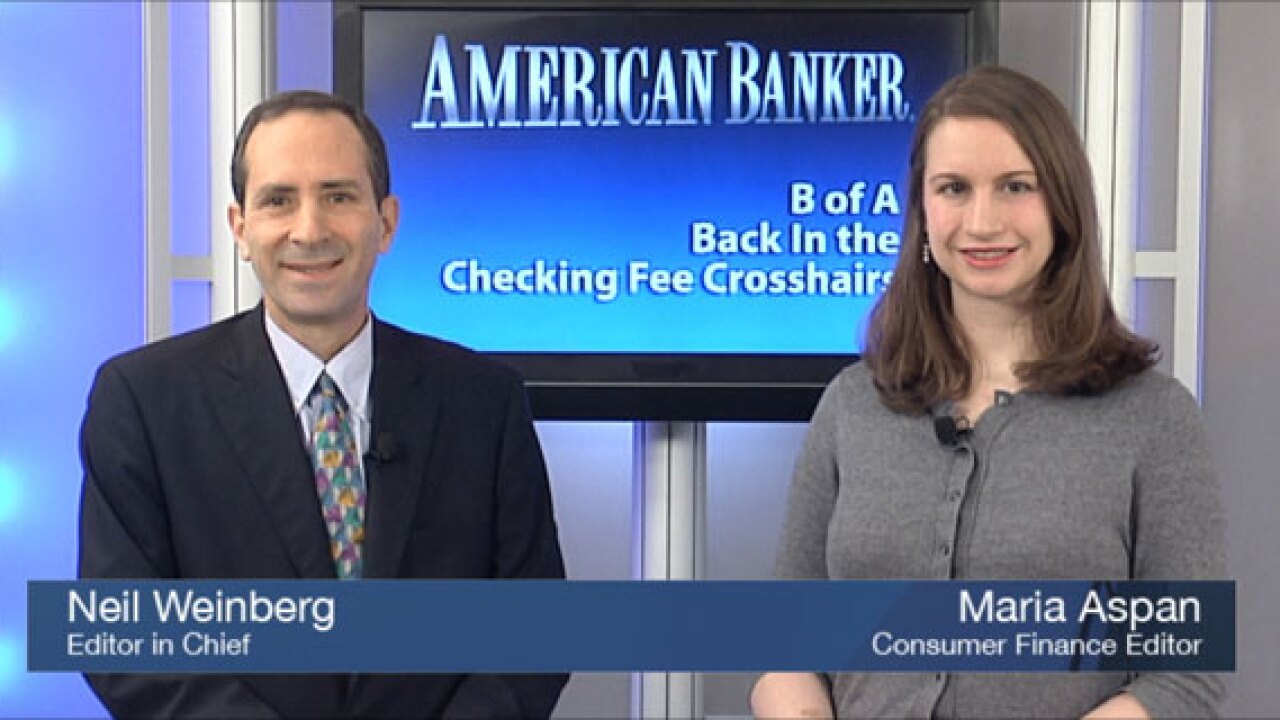 Thumbnail for Video: B of A Back in the Checking-Fee Crosshairs