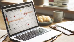 calendar planner on laptop