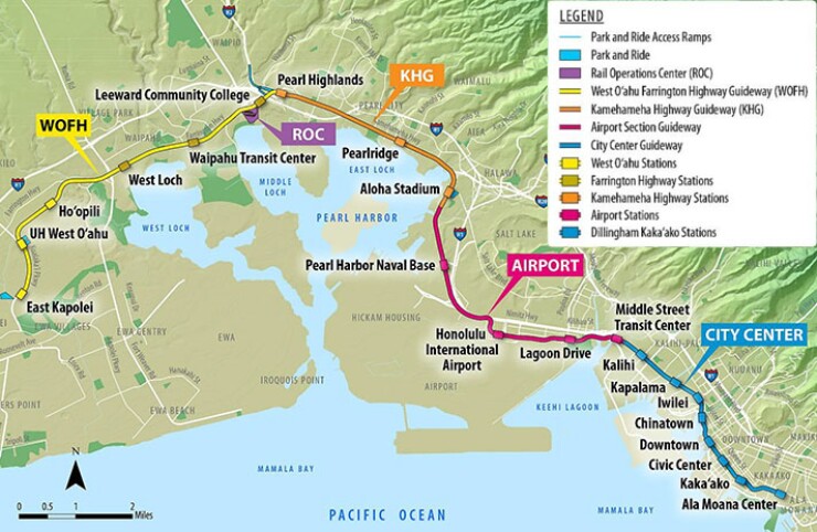 Honolulu Rail Map