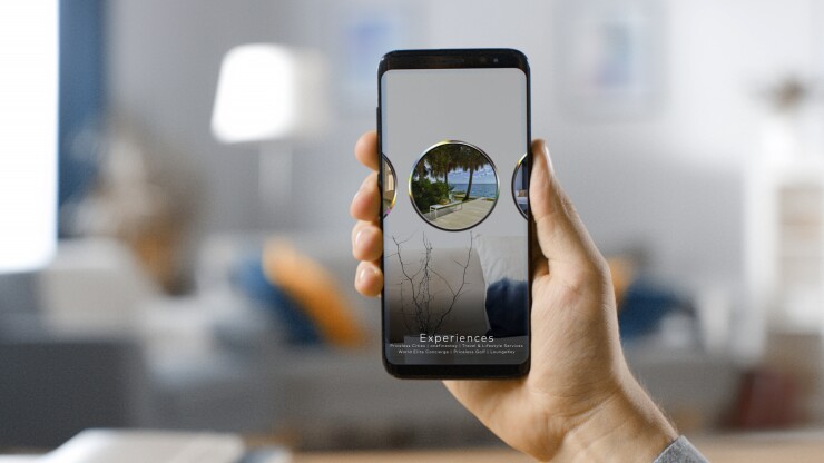 Mastercard's augmented reality app.