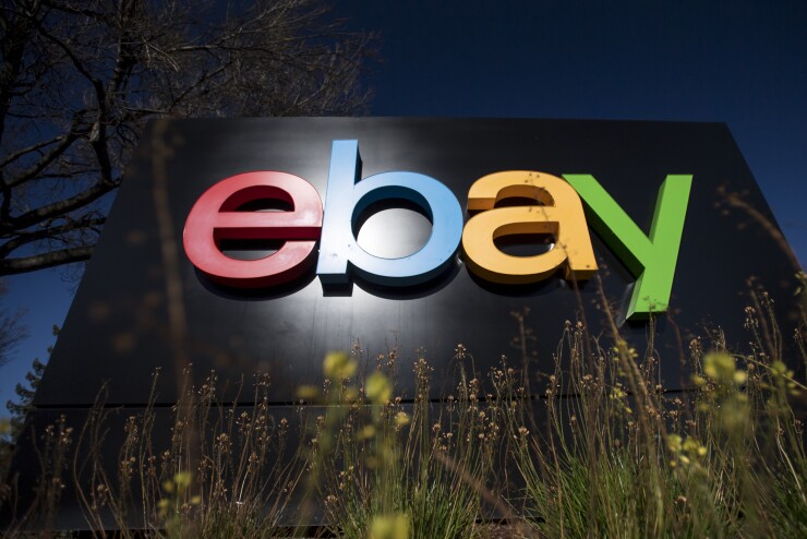 eBay sign and logo