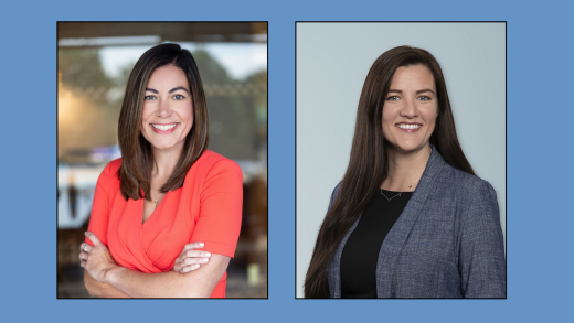 Lindsay Taylor (left) is a partner with St. Louis-based Moneta Group Investment Advisors and Stephanie James (right) is a partner, managing director of advisor services and senior financial advisor with Philadelphia-based Wescott.