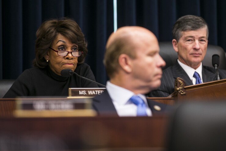 Rep. Maxine Waters, D-Calif., ranking member on the House Financial Services Committee