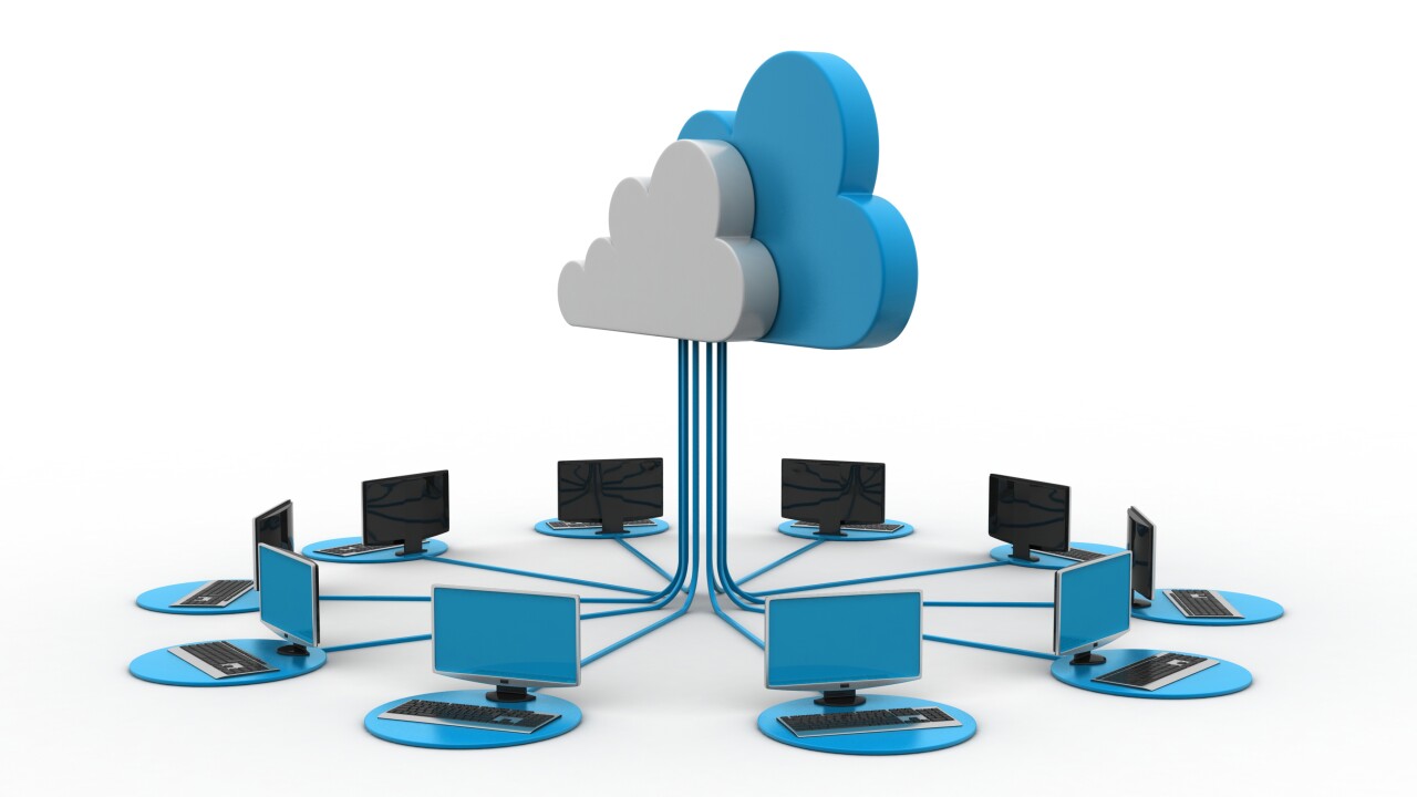 Cloud computing concept