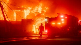 Los Angeles-Area Fires Erupt As Dangerous Wind Storm Begins