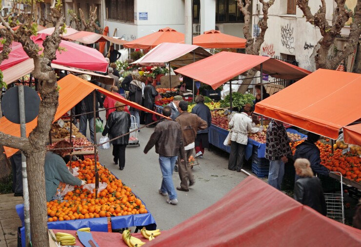 street fair, open air market