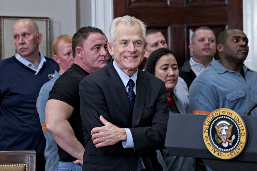 Peter Navarro, director of trade policy at the Trump White House