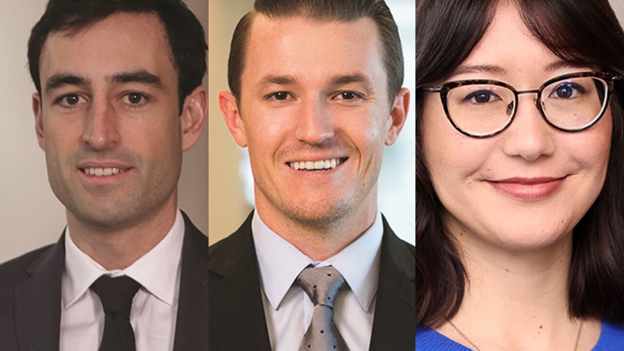 Jesse Albani, Alex Radisich and Sachi Schuricht