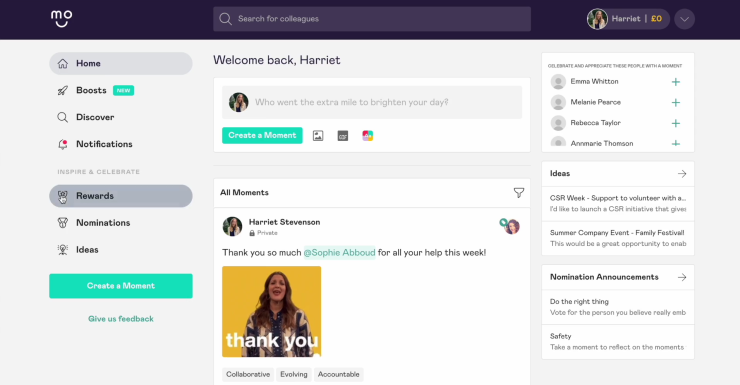 Mo employee engagement tool