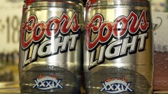 Coors Light kegs for the Super Bowl
