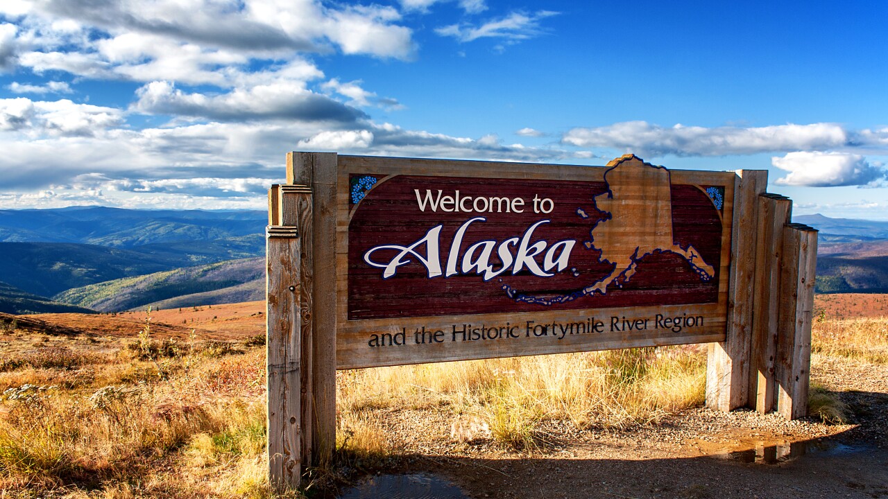 Alaska Welcome Sign