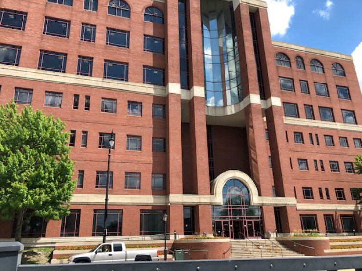 The Sangamon County Circuit Court building in Springfield, Illinois, on Aug. 15, 2019.