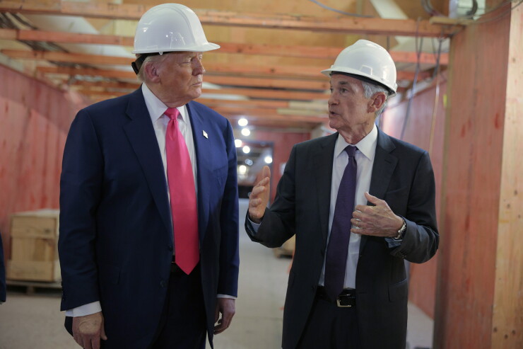 President Trump Visits Federal Reserve