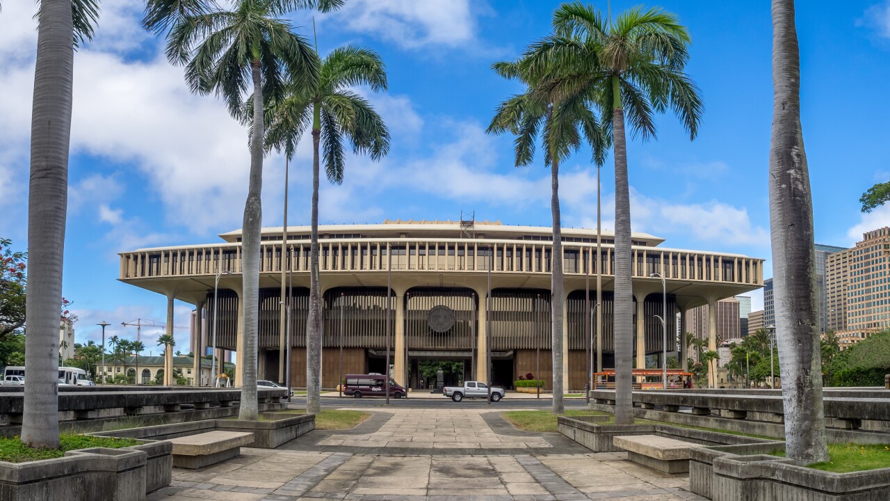 Hawaii State Legislature in Honolulu Hawaii.