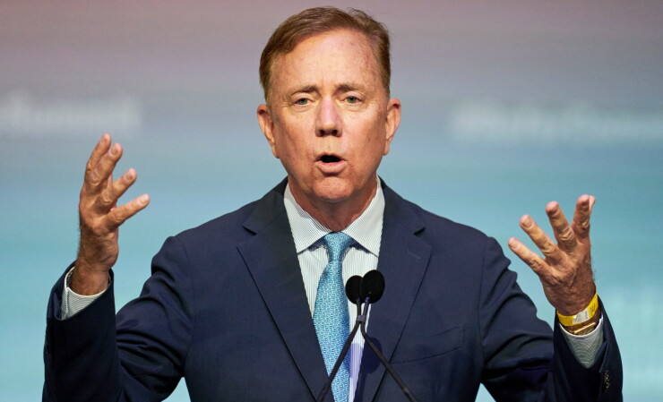 Connecticut Gov. Ned Lamont speaks in West Hartford, Connecticut, on June 16, 2023