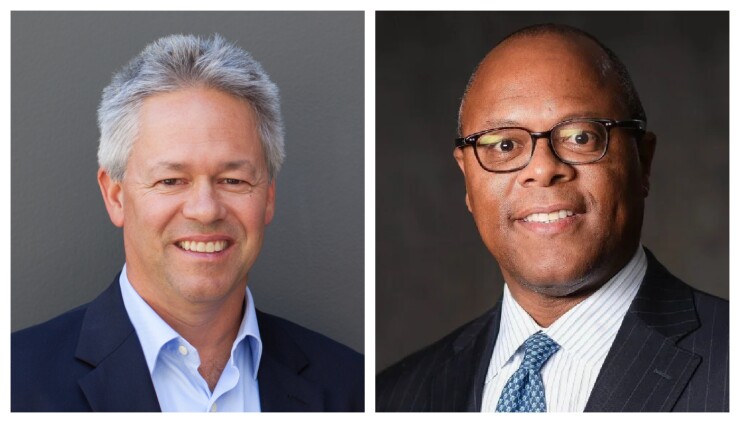 Mike Sekits, co-founder at Strandview Capital, left; Fred Cummings, founder and president of Elizabeth Park Capital Management, right